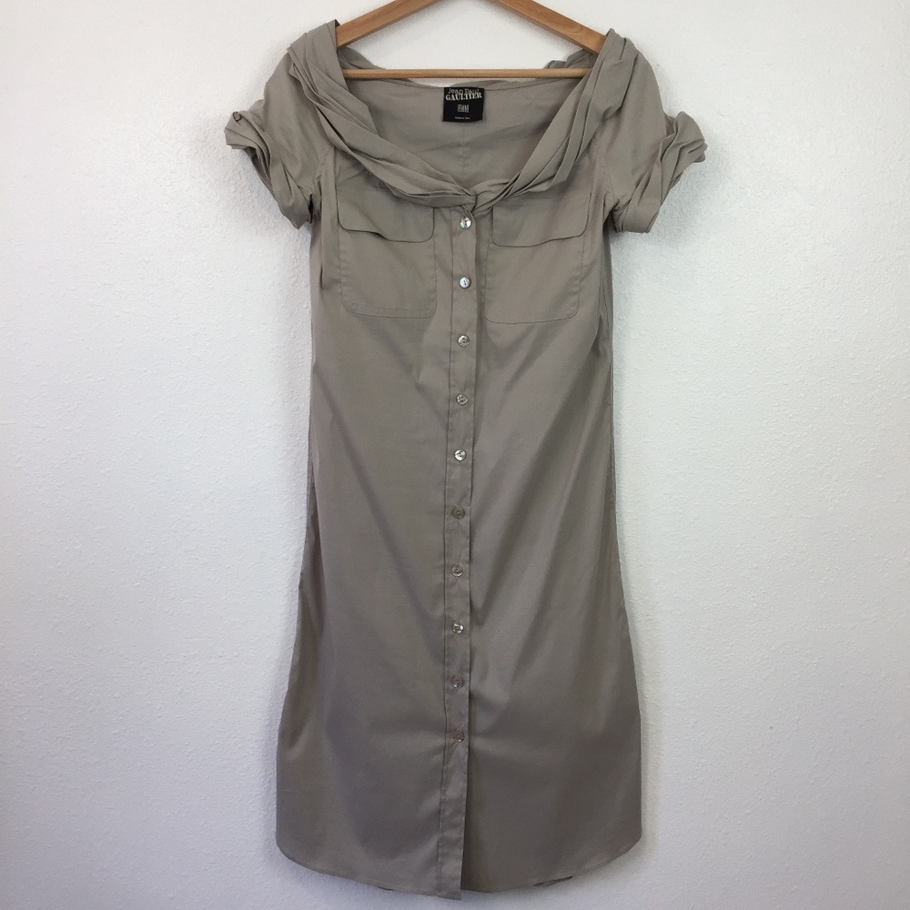 Jean Paul Gaultier FEMME Button Down Dress Size 4